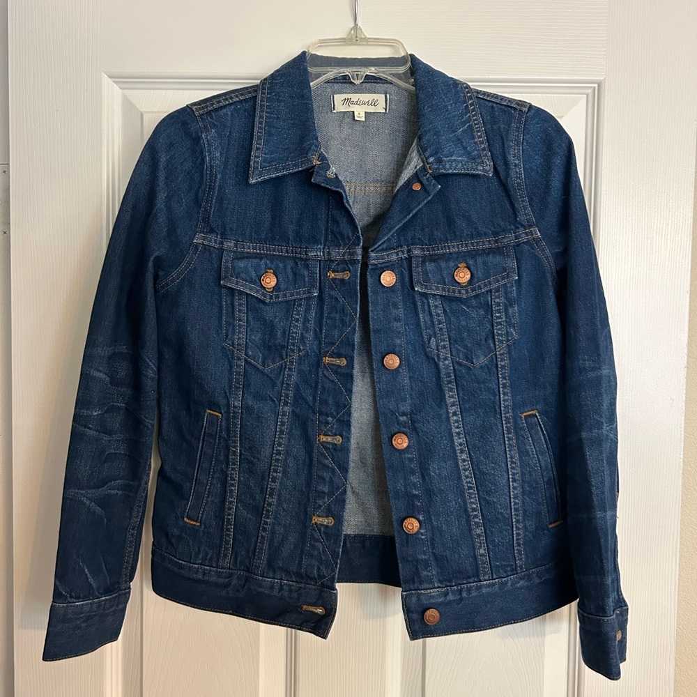 Madewell Dark Wash Denim Jacket Size Small